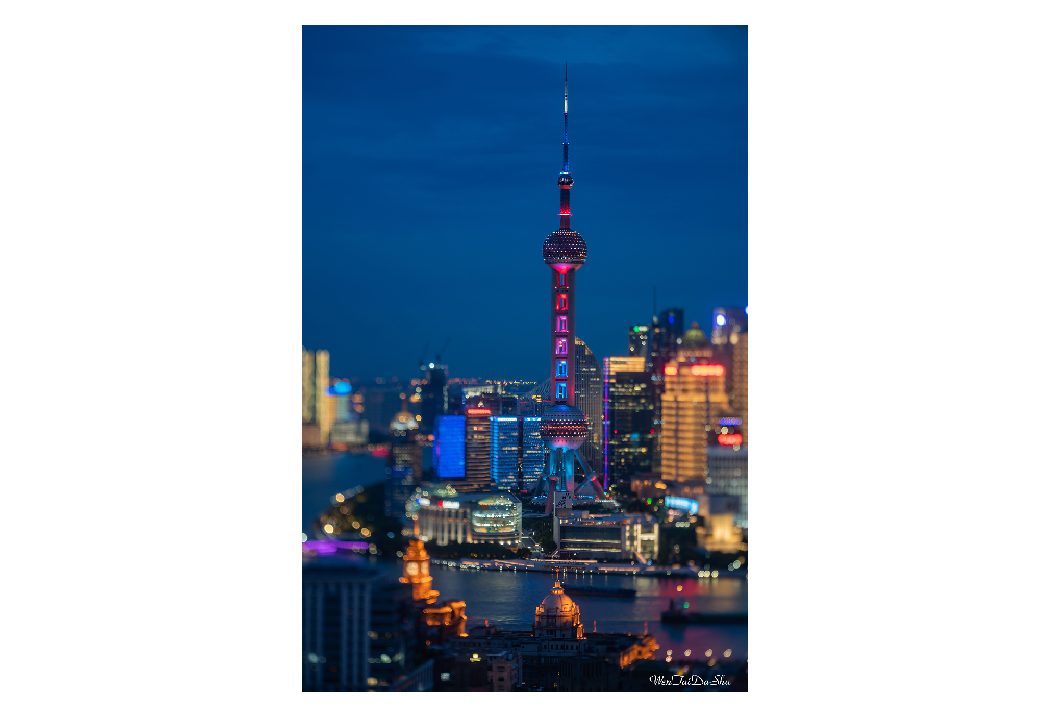 sample image of a city skyline taken with the ttartisan macro lens