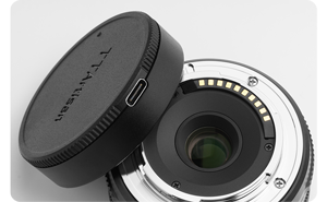 image of ttartisan AF 27mm f2.8 lens with USB update cap