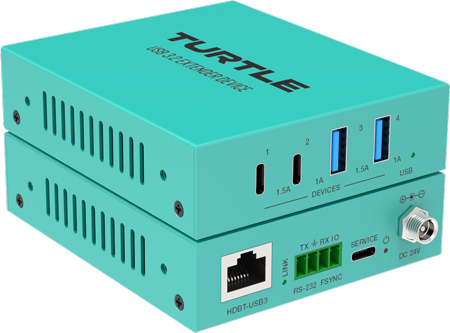 Turtle AV USB 3.2 5Gbps 100 metre Extender Kit