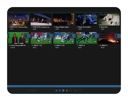 tricaster mini s video playback interface