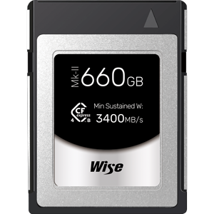 Wise 660GB CFexpress 4.0 Type-B PRO Memory Card