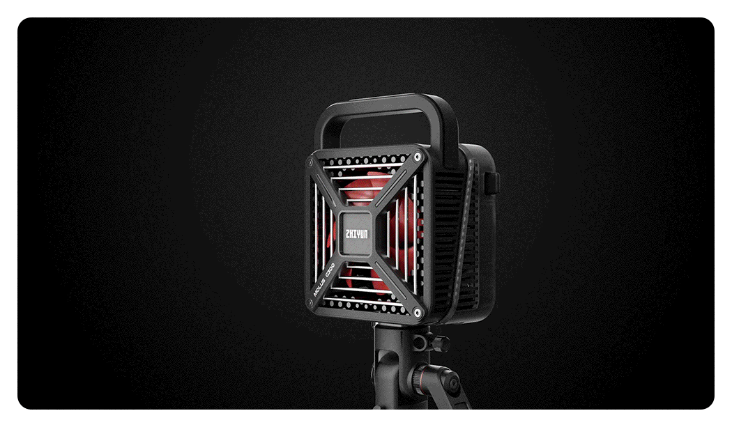 breakdown of the zhiyun cob led light cooling system