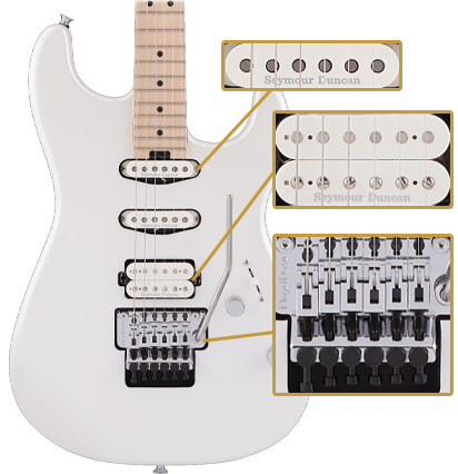 Charvel Pro-Mod San Dimas Style 1 HSS FR M Platinum Pearl