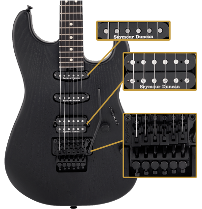 Charvel Pro-Mod San Dimas Style 1 HSS FR E Sassafras Satin Black