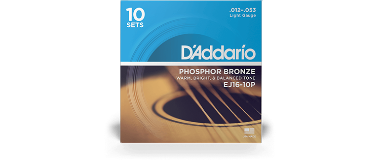 D'Addario EJ16-10P