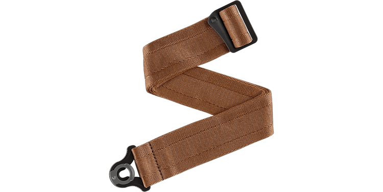 D'addario Auto Lock Nylon Guitar Strap Umber Brown