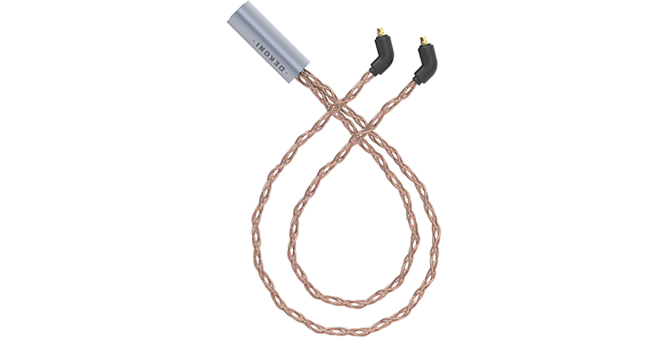 Dekoni Audio Ensemble Y-Split 2-Pin IEM Connectors with Silver Plated Copper Braided Cable 