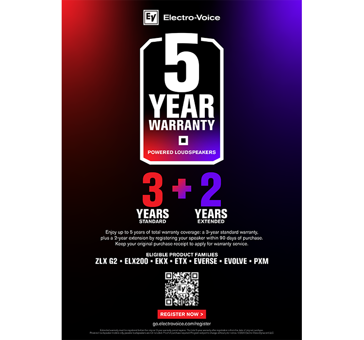 5 Year Warranty