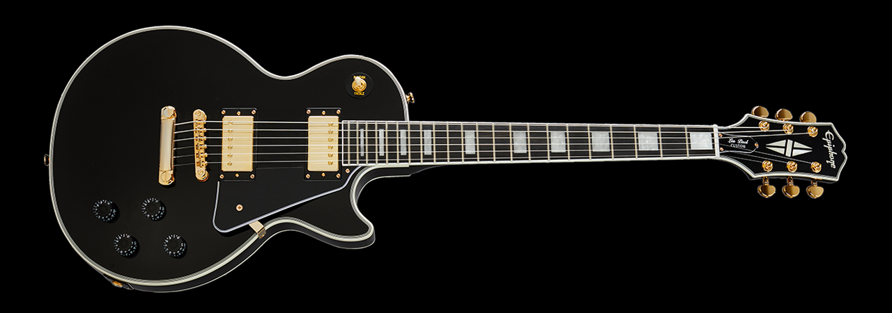 Epiphone les paul black custom discount
