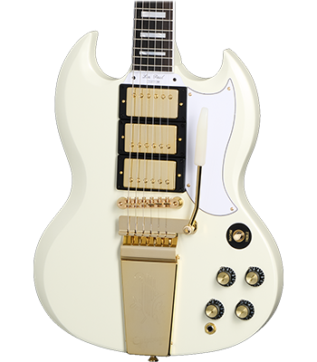 Epiphone 1963 Les Paul SG Custom with Maestro Vibrola Classic White
