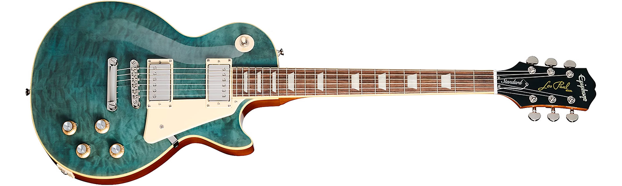 Epiphone Les Paul Standard 60s Quilt Trans Blue