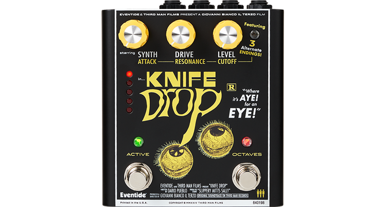 Eventide Knife Drop Fuzz Octave Pedal with Monophonic Synth