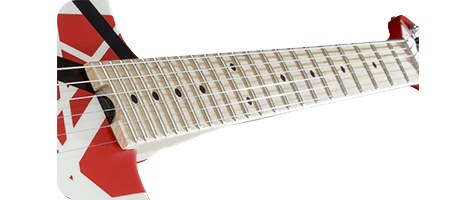 EVH Striped Series 5150 Red with Black and White Stripes