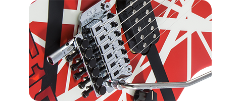 EVH Striped Series 5150 Red with Black and White Stripes