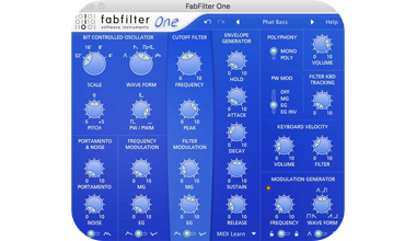 FabFilter One Basic Synthesizer Plug-In