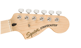 Squier Affinity Stratocaster, Maple Fingerboard, White Pickguard, Black