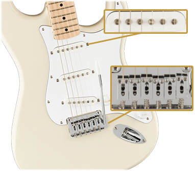 Squier Affinity Stratocaster, Maple Fingerboard, White Pickguard, Olympic White