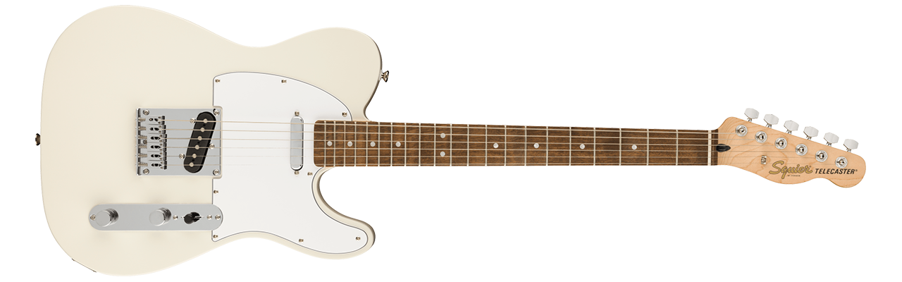 Squier Affinity Telecaster, Laurel Fingerboard, White Pickguard, Olympic White