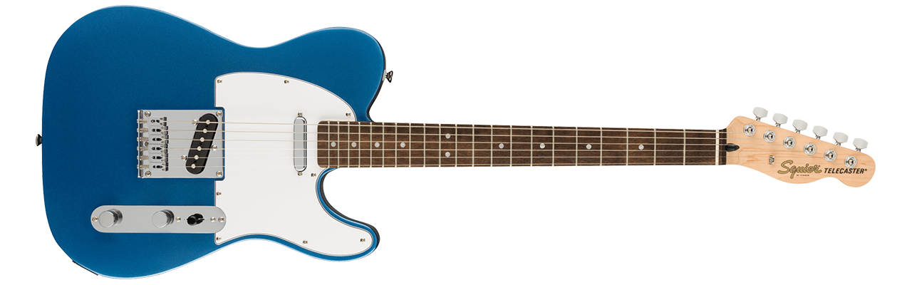 Squier Affinity Telecaster, Laurel Fingerboard, White Pickguard, Lake Placid Blue
