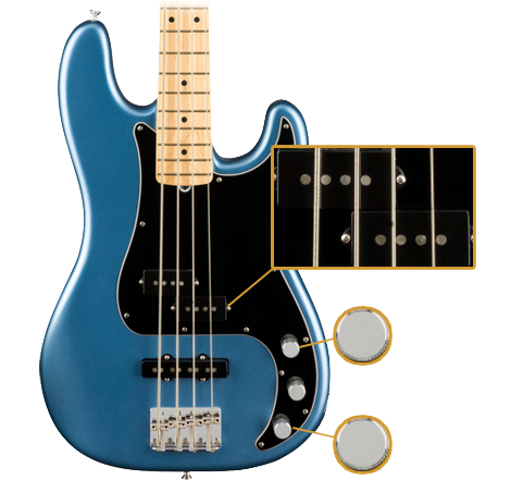American Performer Precision Bass® (Satin Lake Placid Blue)