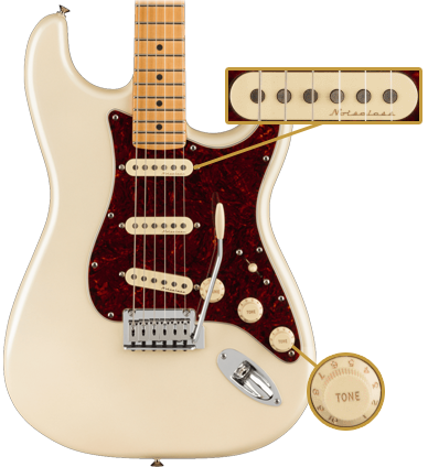 Fender Player Plus Stratocaster® , Maple Fingerboard, Olympic Pearl