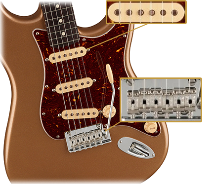 Fender - American Professional II Stratocaster - Firemist Gold