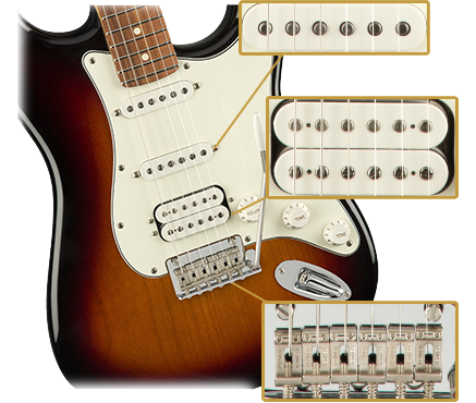 Fender Player Stratocaster®, 3-Colour Sunburst