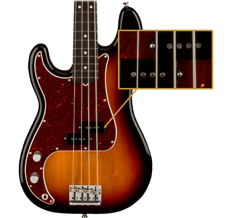 American Professional II Precision Bass Left-Hand (3-Colour Sunburst)