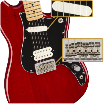 Fender Player Duo-Sonic HS Crimson Red Transparent