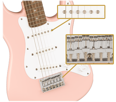Squier Mini Stratocaster Shell Pink