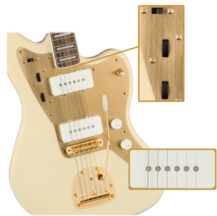 40th Anniversary Jazzmaster Gold Edition (Olympic White)