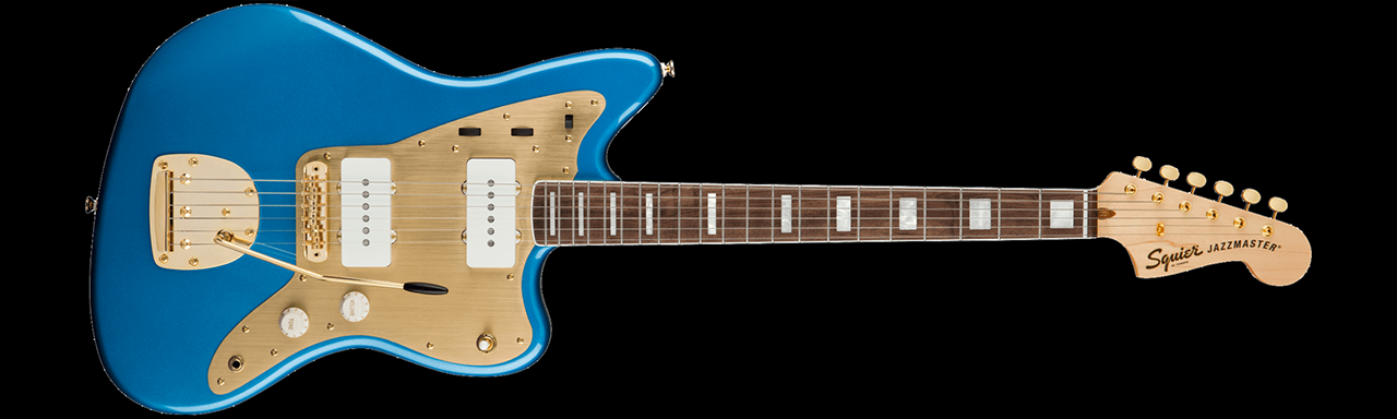 Squier 40th Anniversary Jazzmaster Gold Edition (Lake Placid Blue)