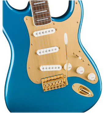 Squier 40th Anniversary Stratocaster Gold Edition (Lake Placid Blue)