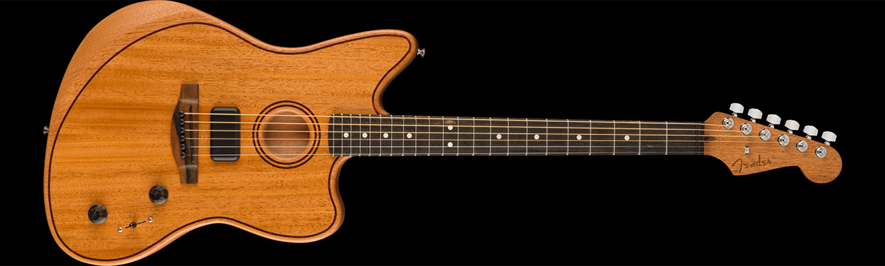 Fender American Acoustasonic Jazzmaster All Mahogany Natural