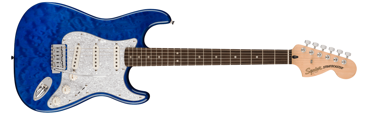 Squier FSR Affinity Series Stratocaster QMT, Sapphire Blue