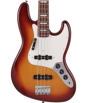 Made In Japan Limited International Colour Jazz Bass Sienna Sunburst