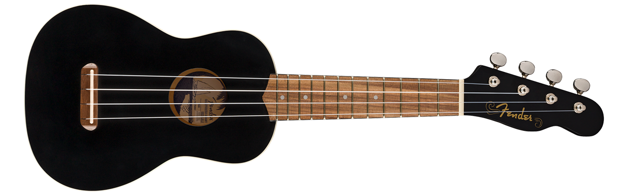 Fender Venice Soprano Ukulele Black