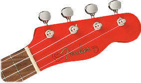 Fender Venice Soprano Ukulele Fiesta Red