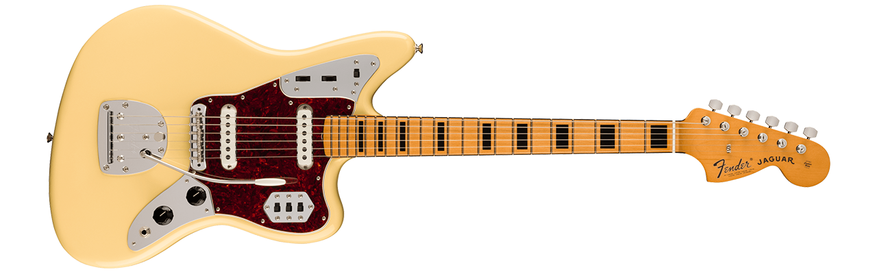 Fender Vintera II 70s Jaguar®, Maple Fingerboard, Vintage White
