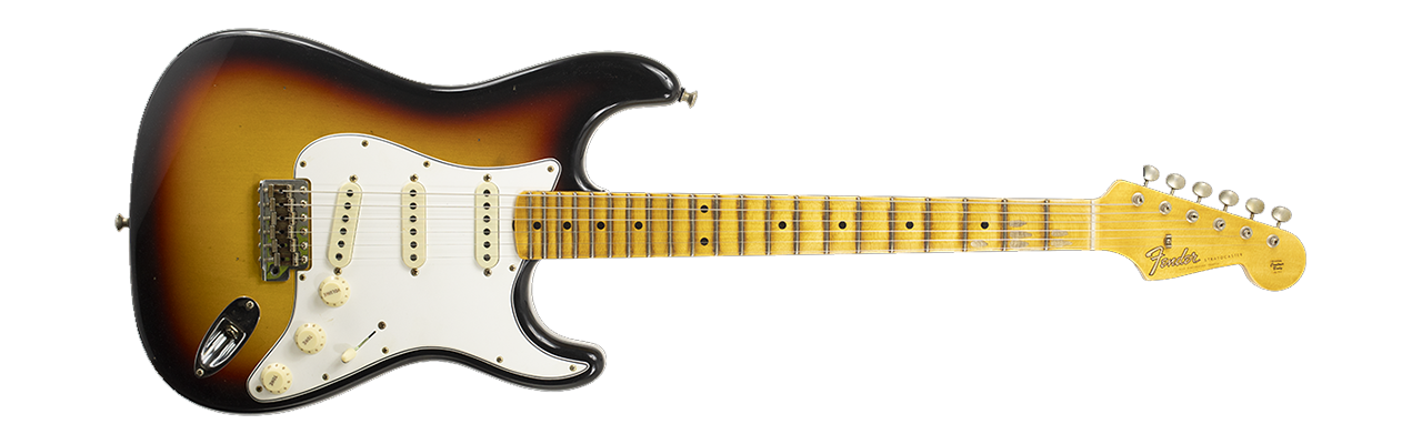 Fender Postmodern Strat Journeyman Relic Bleached 3-Colour Sunburst