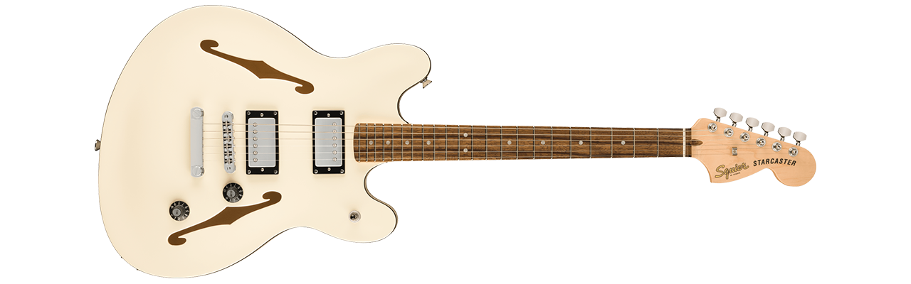 Squier Affinity Series Starcaster Deluxe Olympic White