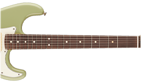 9.5“-RADIUS ROSEWOOD FINGERBOARD WITH ROLLED EDGES