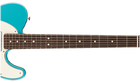 9.5“-RADIUS MAPLE OR ROSEWOOD FINGERBOARD WITH ROLLED EDGES