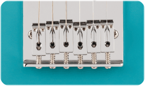 6-SADDLE STRING-THROUGH-BODY TELE BRIDGE WITH BLOCK STEEL SADDLES
