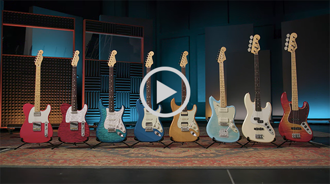 Fender 2024 Made in Japan Hybrid II Jazz Bass Quilt Aquamarine