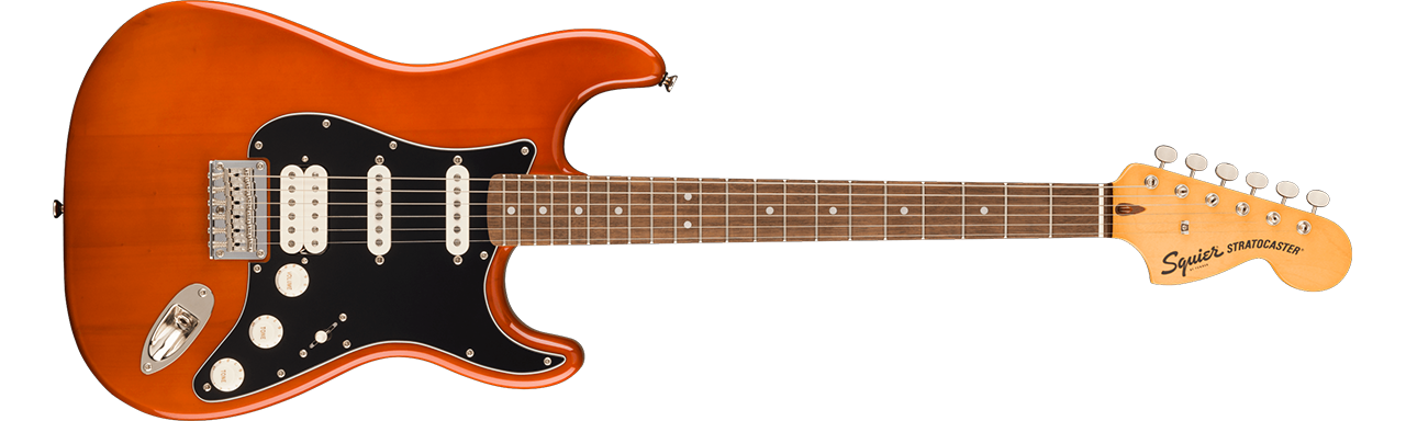 Squier Classic Vibe™ '70s Stratocaster® HT HSS, Laurel Fingerboard, Black Pickguard, Mocha