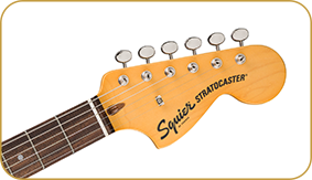 Squier Classic Vibe™ '70s Stratocaster® HT HSS, Laurel Fingerboard, Black Pickguard, Mocha