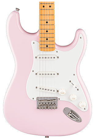 Squier Classic Vibe™ '50s Stratocaster® HT, Maple Fingerboard, Parchment Pickguard, Shell Pink