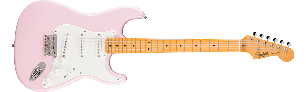 Squier Classic Vibe™ '50s Stratocaster® HT, Maple Fingerboard, Parchment Pickguard, Shell Pink