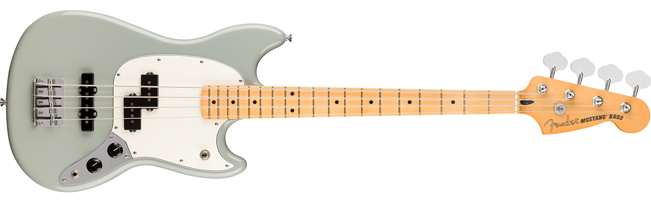 Fender Player II Mustang Bass PJ Maple Fingerboard Cactus Gray